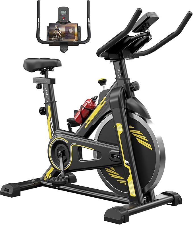 SogesHome Exercise Bike, Brake Pad Stationary Bike for Home